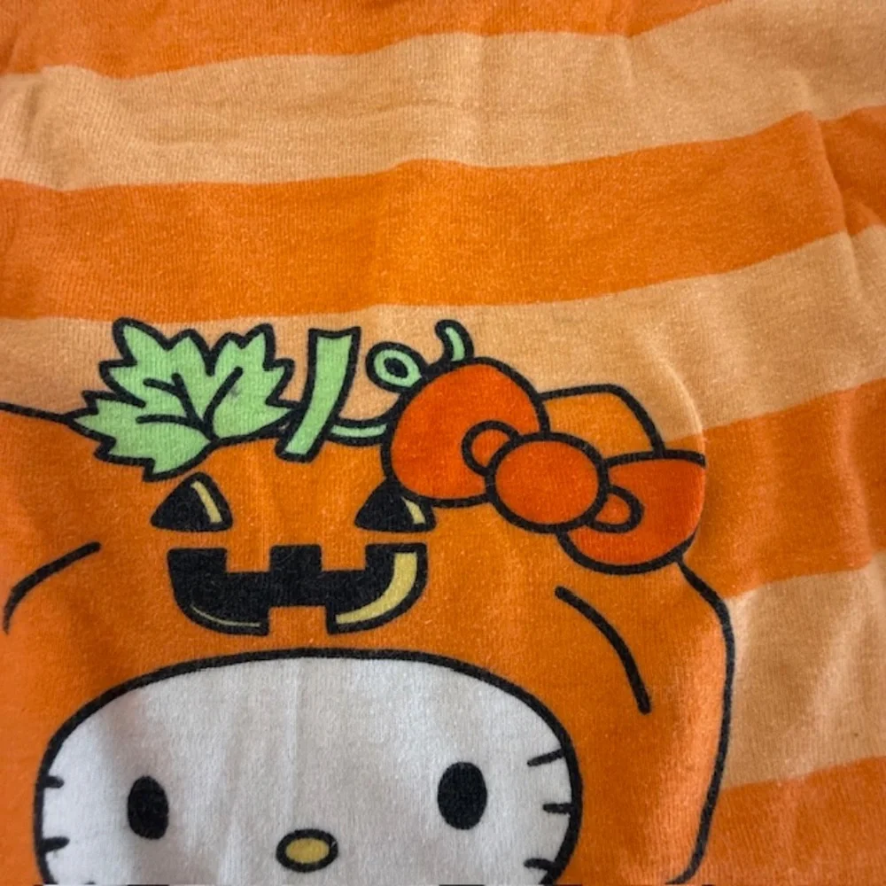 Girl 4 piece Halloween Hello Kitty Long Sleeve Pant & Shirt PJ Set (2 sets) Sz 6
